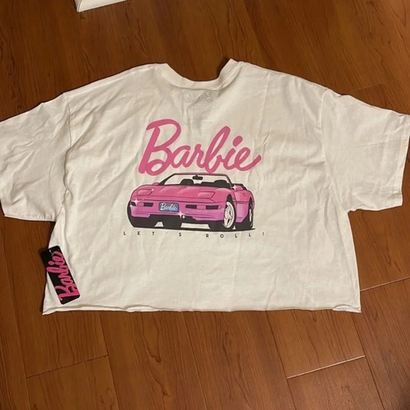 NWT official Barbie T-Shirt “let’s roll” - Picture 6 of 7